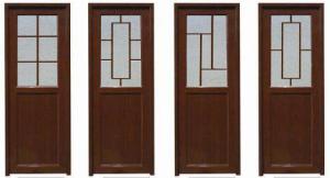 Cheap PVC Casement Door Forresidential House Kitchen/Bathroom/Toilet (PCD-008)