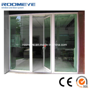 Horizontal Interior PVC Casement Door Soundproof with Tempered Glass